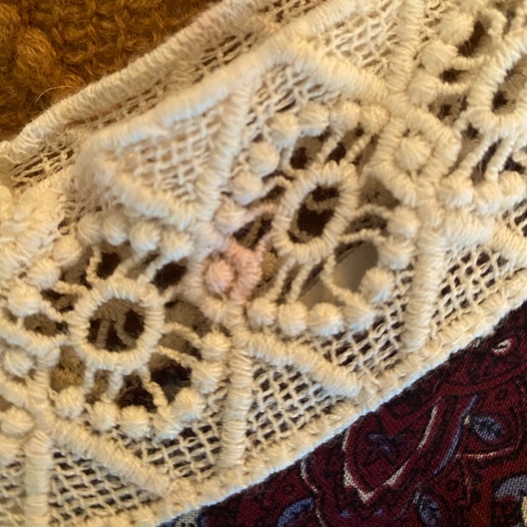 Boho Charolette Russe Size XS Women’s Romper with Crochet Neckline - Picture 3 of 6